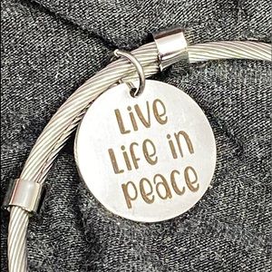 INSPIRATIONAL CABLE BANGLE BRACELET BY PINK BOX